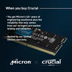 رم لپ تاپ کروشیال مدل  DDR5-4800 SODIMM ظرفیت 16 گیگابایت