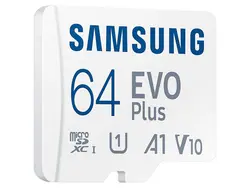 کارت حافظه MicroSDXC سامسونگ مدل Samsung EVO Plus UHS-I U1 A1 V10 ظرفیت 64 گیگابایت