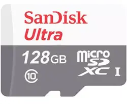 کارت حافظه MicroSDXC سن دیسک مدل SanDisk Ultra UHS-I ظرفیت ۱۲۸ گیگابایت