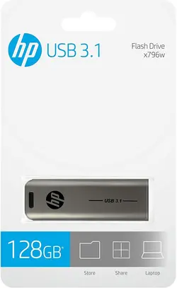 فلش مموری USB 3.1 اچ پی مدل X796w ظرفیت 128 گیگابایت
