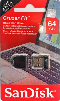 Flash SanDisk Cruzer Fit 64GB | فلش مموری سن ديسک
