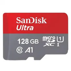 مموری میکرو سن دیسک مدل UHS-I کلاس 10 سرعت120 MB/S ظرفیت 128GB
