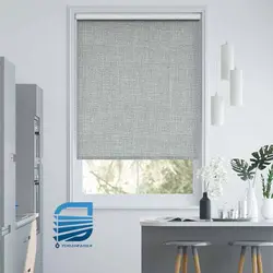 پرده شید طوسی بلک اوت طرح دار C7