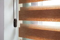 پرده زبرا - رنگ قهوه ای طرح چوب كد106