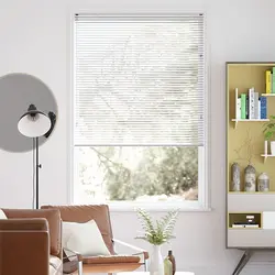 پرده كركره فلزي 16 میل کد 4001 رنگ سفید