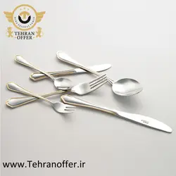 سرویس قاشق و چنگال 116 پارچه ناب استیل مدل ونیز جعبه چوبی - فروشگاه اینترنتی تهران آفر