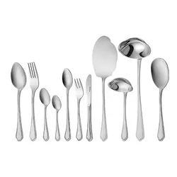 سرویس قاشق و چنگال 86 پارچه ناب استیل مدل ونیز - فروشگاه اینترنتی تهران آفر