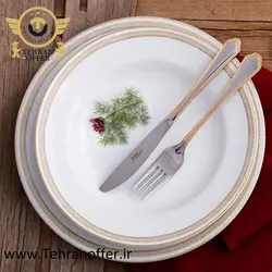 سرویس قاشق و چنگال 86 پارچه ناب استیل مدل ونیز - فروشگاه اینترنتی تهران آفر