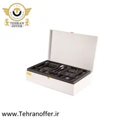 سرویس قاشق و چنگال 86 پارچه ناب استیل مدل ونیز - فروشگاه اینترنتی تهران آفر