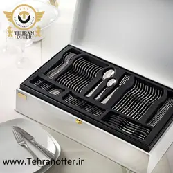 سرویس قاشق و چنگال 86 پارچه ناب استیل مدل ونیز - فروشگاه اینترنتی تهران آفر