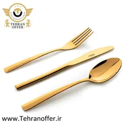 سرویس قاشق و چنگال 158 پارچه ناب استیل مدل فلورانس