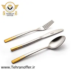سرویس قاشق و چنگال 158 پارچه ناب استیل مدل فلورانس