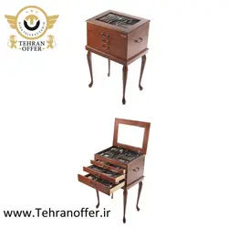 سرویس قاشق و چنگال 158 پارچه ناب استیل مدل فلورانس
