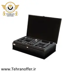سرویس قاشق و چنگال 86 پارچه ناب استیل مدل فلورانس