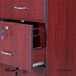 فایل اداری چوبی 4 کشو