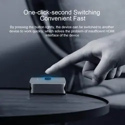 سوئیچ و اسپلیتر 1 به 2 Xiaomi Hagibis HDMI مدل HD0201