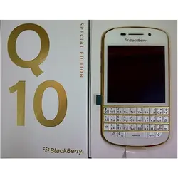 گوشی موبایل بلک بری Q10 گلد