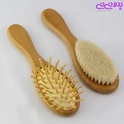 شانه برس چوبی نوزاد کد 01