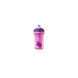 لیوان نی دار دو جداره عایق داره 300 میلی تامی تیپی