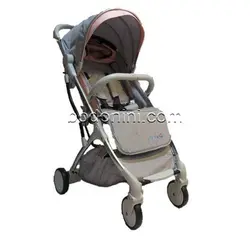 کالسکه دسته چمدانی baby4life مدل TR18 رنگ silver pink