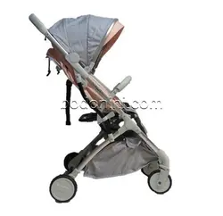 کالسکه دسته چمدانی baby4life مدل TR18 رنگ silver pink