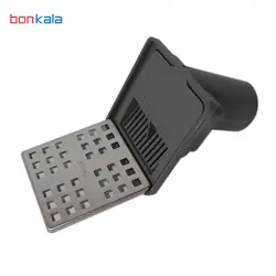 کفشور استیل میراب کروم درب توری