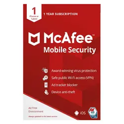 خرید آنتی ویروس مکافی موبایل سکیوریتی | خرید آنتی ویروس McAfee Mobile Security