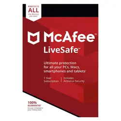 خرید آنتی ویروس McAfee LiveSafe | خرید آنتی ویروس مکافی لایو سیف