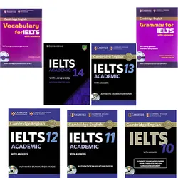 مجموعه ویژه کتاب آزمون آیلتس آکادمیک IELTS package(vocabulary, Grammar and academic Test) انتشارات Cambridge