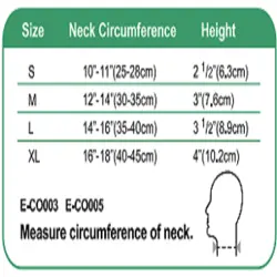 گردن بند سخت (پلاستیک) e-life CO003 | بوژان طب