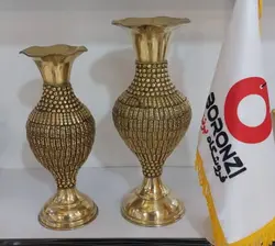 گلدان برنجی تکه ای هندی