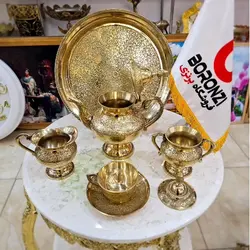 سرویس 16 پارچه چای خوری برنجی هندی