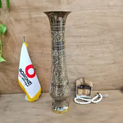 گلدان برنزی لبه صاف بزرگ 50 سانت