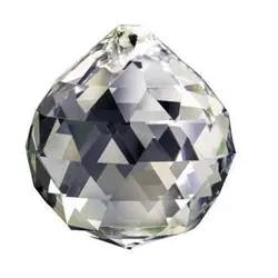 کریستال لوستر طرح گوی سفید متوسط