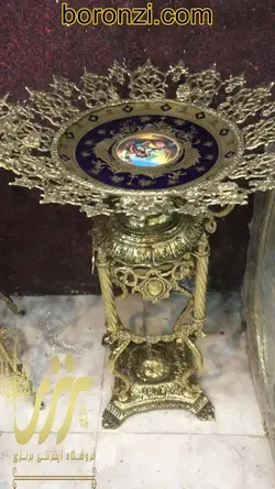 میوه خوری کنار سالنی برنزی چهارپایه اژدها