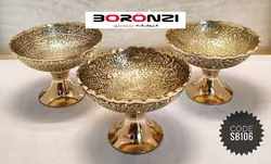 کاسه آجیل خوری برنجی پایه دار