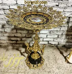 میوه خوری کنار سالنی برنزی  پایه سنگی