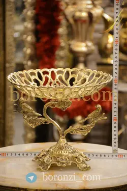 میوه خوری برنزی درختی گل و بلبل پیچک