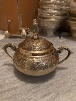 قندان دسته دار برنجی 4 اینچ