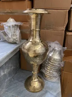 گلدان برنجی هندی 45 سانت