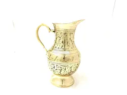 پارچ برنجی هندی قلمکاری 2095