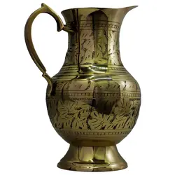 پارچ برنجی هندی قلمکاری 2095