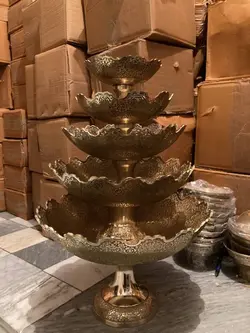 ست پذیرایی برنجی هندی قلعه پنج تایی