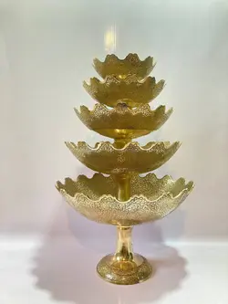 ست پذیرایی برنجی هندی قلعه پنج تایی