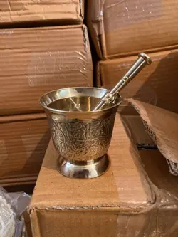 هاون برنجی کوچک پرکار