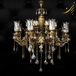 لوستر آلومینیومی عباسی بزرگ ۶ شاخه