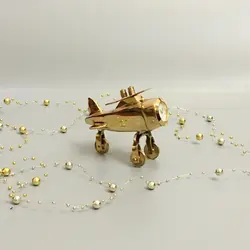 ساعت برنجی طرح هواپیما