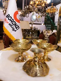 پیاله پایه دار قلعه هندی 6 عددی