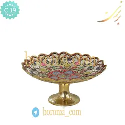 شیرینی خوری برنجی هندی مینا