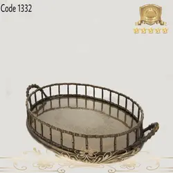سینی دسته دار برنجی ۱۳۳۲
